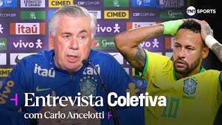 URGENTE! ANCELOTTI CONFIRMA QUE NÃO CONVOCOU NEYMAR POR QUESTÕES TÉCNICAS | VEJA A COLETIVA COMPLETA