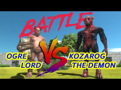 Ogre Lord VS Kozarog The Demon - Animal Revolt Battle Simulator