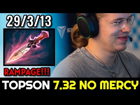 T1.TOPSON shows No Mercy with RAMPAGE Batrider 7.32 Dota 2