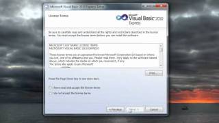 Visual Basic Tutorial - 2 - Installing The Visual Basic IDE