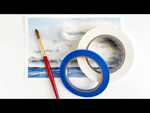 Masking Tape For Watercolors - The two types that I use