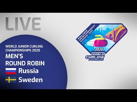 Russia v Sweden - Men's round robin - World Junior Curling Championships 2020