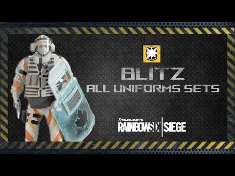 Blitz All Uniforms Sets including Black Ice Shield and Elite Uniform - Rainbow Six Siege
