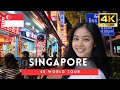 Singapore 4k Walk Downtown 4K Night Walking Tour Jun 2025