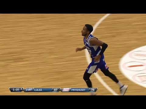 Steven Davis fyra dunkar vs. Fryshuset Basket