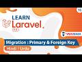 Laravel Migration Primary Foreign Key Tutorial In Hindi Urdu