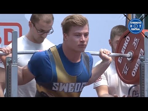 Emil Norling - 1st Place 105 kg *jr World Record* - EPF Classic Championships 2019 - 887.5 kg