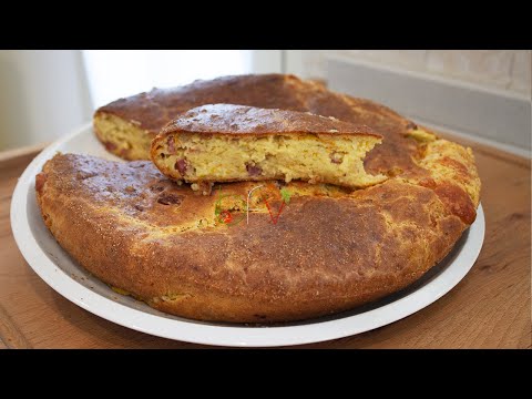 TORTA RUSTICA CON CACIOCAVALLO E FIORI DI ZUCCA - Buono Facile Veloce