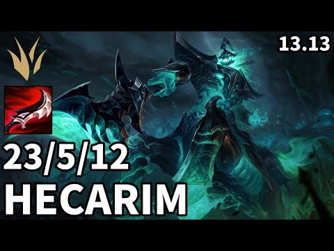 Hecarim Jungle vs Lee Sin - EUW Master | Patch 13.13