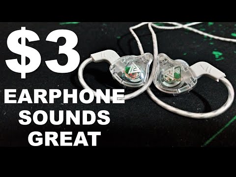 $3 Earphone That Sounds Great [With Mic Test] - QKZ AK6 IEM