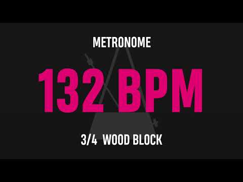 132 BPM 3/4 - Best Metronome (Sound : Wood block)