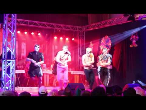 Männerballett Gefühlsecht auf der 1. Hemshofsitzung 2017