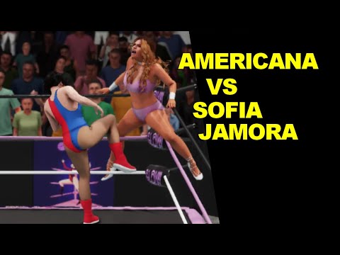 GLOW 1985 Americana vs Sofia Jamora