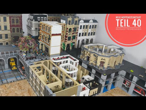 Neue Noppensteinstadt - Teil 40 Bahnhof Promenaden // BlueBrixx Lego