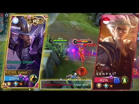 THIS CLINT DESTROY NEW META NATAN UNTIL FEEDER IN GOLD LANE! | WATCH AND I WILL SHOW YOU! | MLBB