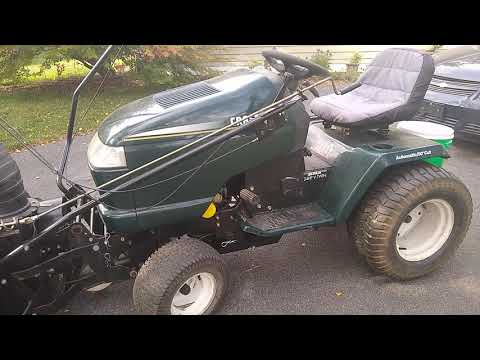 Craftsman GT5000 with 46" snowblower attachment installed