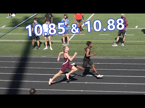 Korbin Martino vs Orion Ward, Boys 100m Dash Heat 2 - 2021 OCC Capital