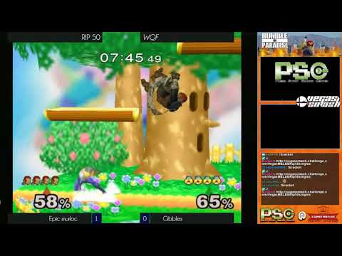 RIP 50 - Melee Singles WQF - Epic Murloc (Ganon) vs Gibbles (Sheik)