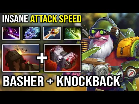 BASHER SNIPER IS BACK | Max Attack Speed Knockback + Bash Crazy Free Hit Sniper EZ Dota 2