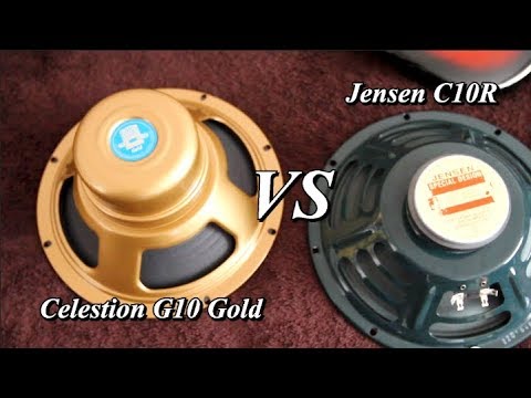 Celestion G10 Gold vs Jensen C10R