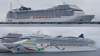 cruise ships MSC Poesia & MV Norwegian dawn in Tallinn