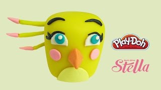 play doh angry birds stella poppy - how to make with playdoh