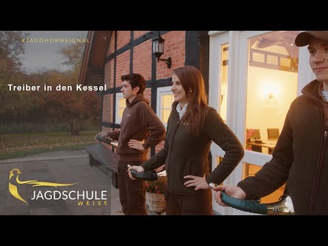 Treiber in den Kessel - Jagdhornsignal - Jagdschule Weiss - Jagdschein Niedersachsen