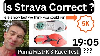 Are Strava Race Predictions Correct ? - 5K Race Test in Puma Fast-R 3