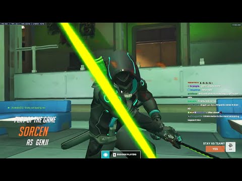 THIS GENJI IS REALLY FAST! NECROS BEST GENJI IN THE WORLD - POTG! OVERWATCH 2 SEASON 2 GAMEPLAY