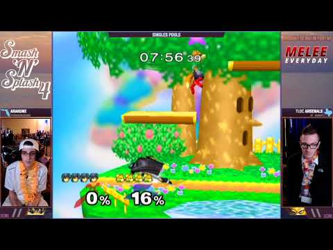 Smash'N'Splash 4 RR POOLS - Arakune (Marth) vs TLOC | Arsenals (Fox)
