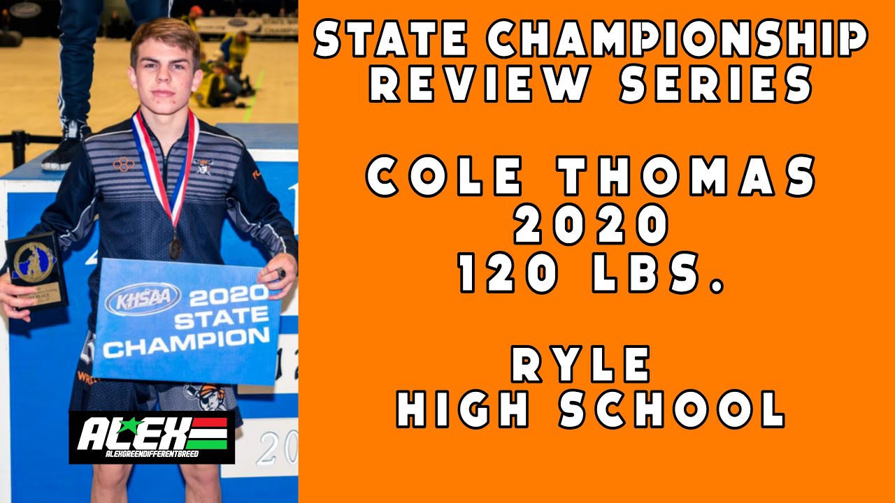 State Wrestling Championship match review w/ Cole Thomas (Ryle High School; 2020 120 lbs.)