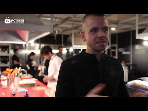 Dabiz Muñoz con la Faba Asturiana I.G.P. y la verdina de Asturias