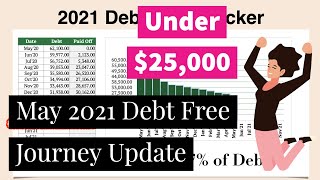 May 2021 Debt Free Journey Update | Under $25,000 | 1 Year Update