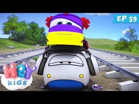 Trenulețele 🚂 Normele de siguranta - Desene pentru copii (ep. 59) | HeyKids
