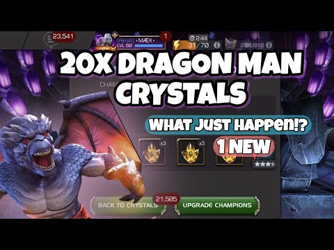 20X DRAGON MAN & AIRE-WALKER CRYSTALS WOW LUCKY OPENING!