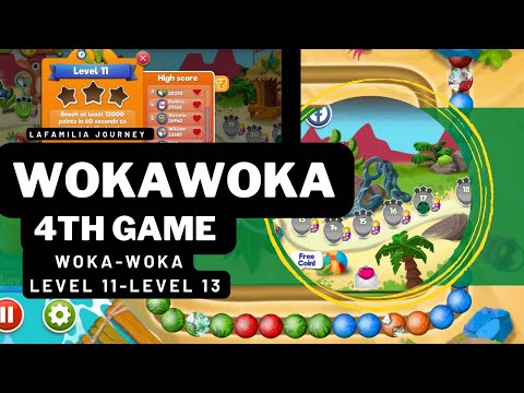 SATISFYING WOKA-WOKA LEVEL 11-LEVEL 13 :My 4th game playing WOKAWOKa| #mostsatisfying #wokawoka