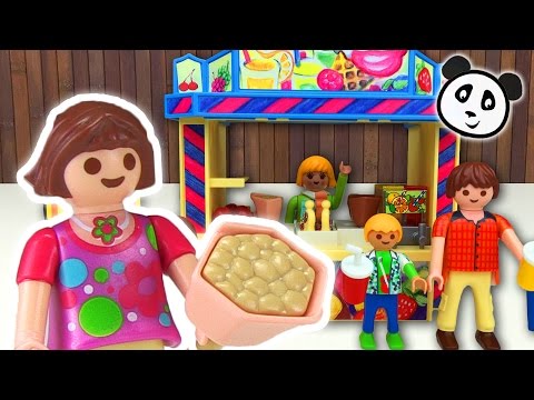 ⭕ Playmobil Summer Fun 🍦 Süßigkeitenstand 🍭 Spielzeug ausgepackt & angespielt - Pandido TV