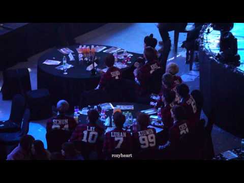 140123 EXO reaction to SHINee's stage @ Seoul Music Awards