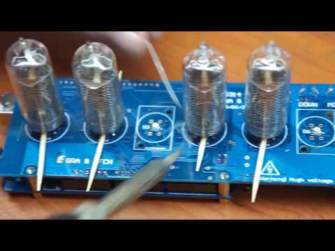 Tutorial - Soldering Nixie Tubes IN-14 (IN-8-2, IN-16, Z573) and Columns on to PCB NCS314 (NCT4XX)