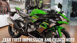 preview picture of video 'Zx6r First Impression and Exuast Note in India'