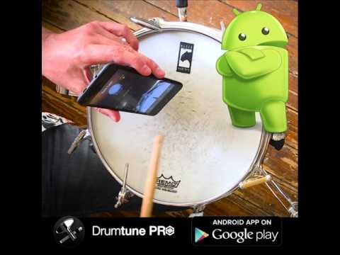 Drumtune PRO Android Tuning snare batter head to 422 Hz NOTB