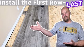 Starting a Vinyl Plank or Laminate Installation | Here&#39;s the BEST way