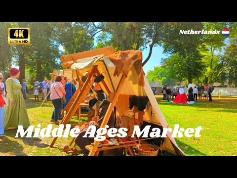 Nijmegen, Middle Ages Market, 🇳🇱 Netherlands, Walking Tour 2022