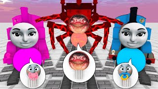 Monster School : Cute Thomas GIRLFRIEND | CHOO CHOO CHARLES ATTACK - Minecraft Animation