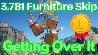 Furniture World Record in 3.781s - Getting Over It