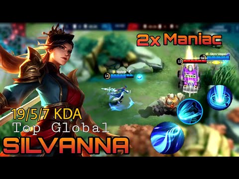 MVP OFFLANE 19KILLS!! 2X MANIAC!! Silvanna Full Damage Build is Broken - Build Top 1 Global Silvanna