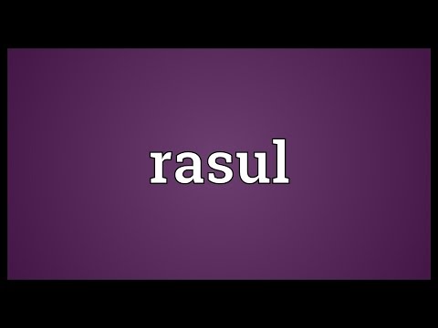 Rasul Meaning