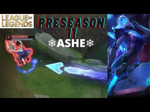 PRESEASON 11 ASHE GAMEPLAY-ATTACK SPEED + ATTACK DAMAGE