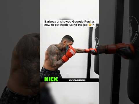Barboza Jr showed Georgio Poullas how to get inside using the jab 😳👀 #arnoldbarbozajr