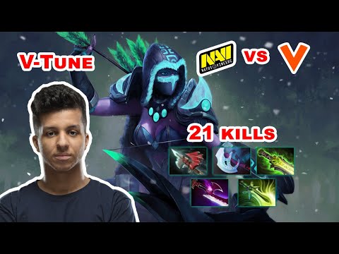 V-Tune Drow Ranger Carry - DOTA 2 7.27D - Navi VS Virtus Pro - Dota2 Gameplay [Learn To PRO]